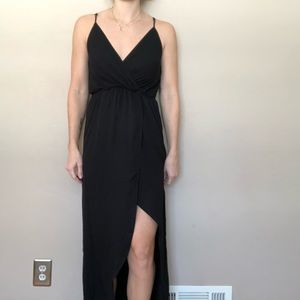 Black maxi dress